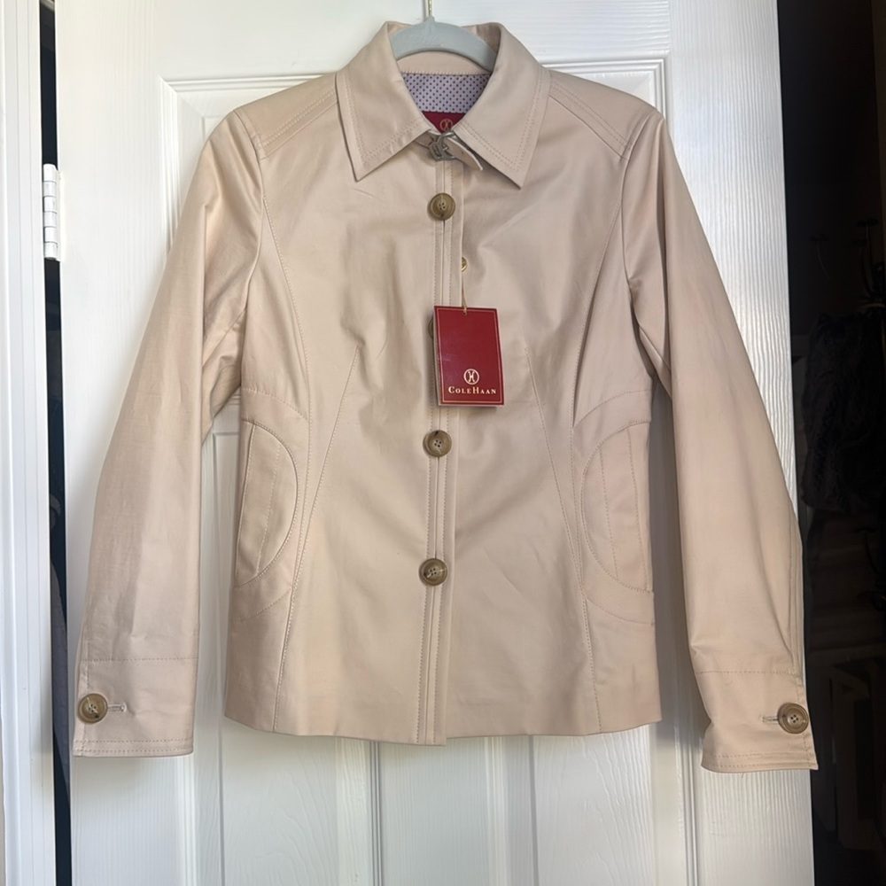 Cole Haan Cotton Rain Jacket NWT!